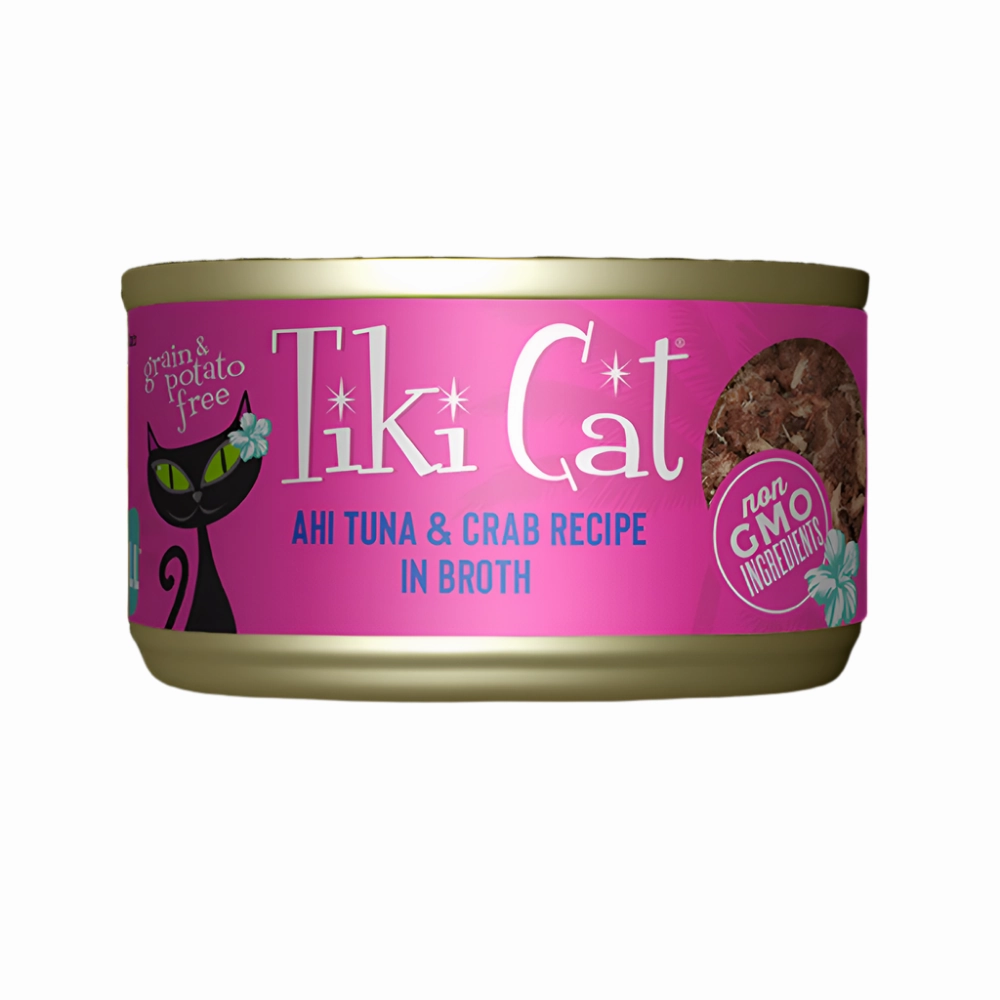 Grill Ahi Tuna & Crab in Broth Cat Can