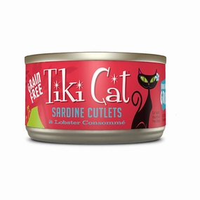 Grill Sardine Cutlets & Lobster in Broth Cat Can
