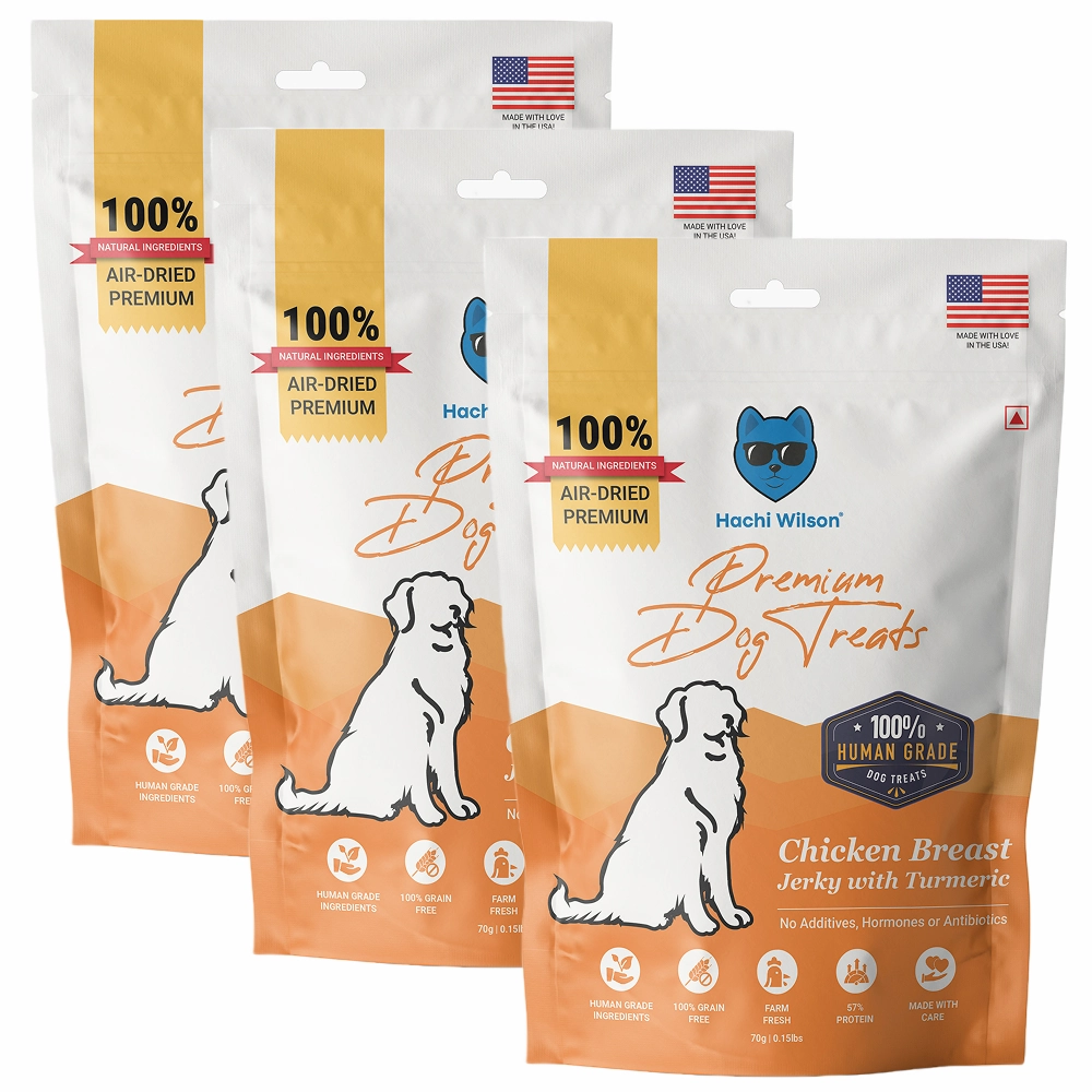 Hachi Wilson Premium Chicken Breast with Turmeric Jerky Dog Treat