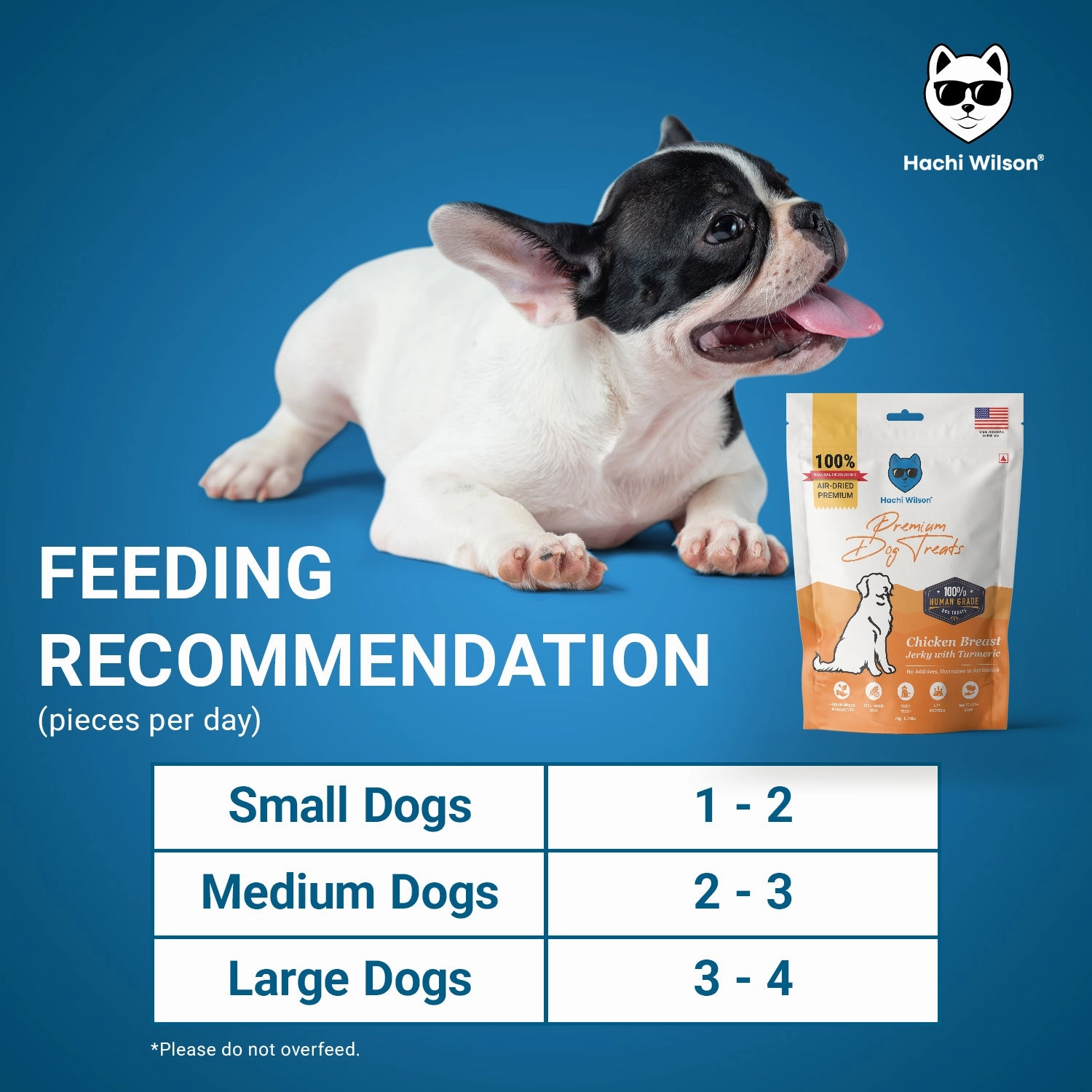 Hachi Wilson Premium Chicken Breast with Turmeric Jerky Dog Treat