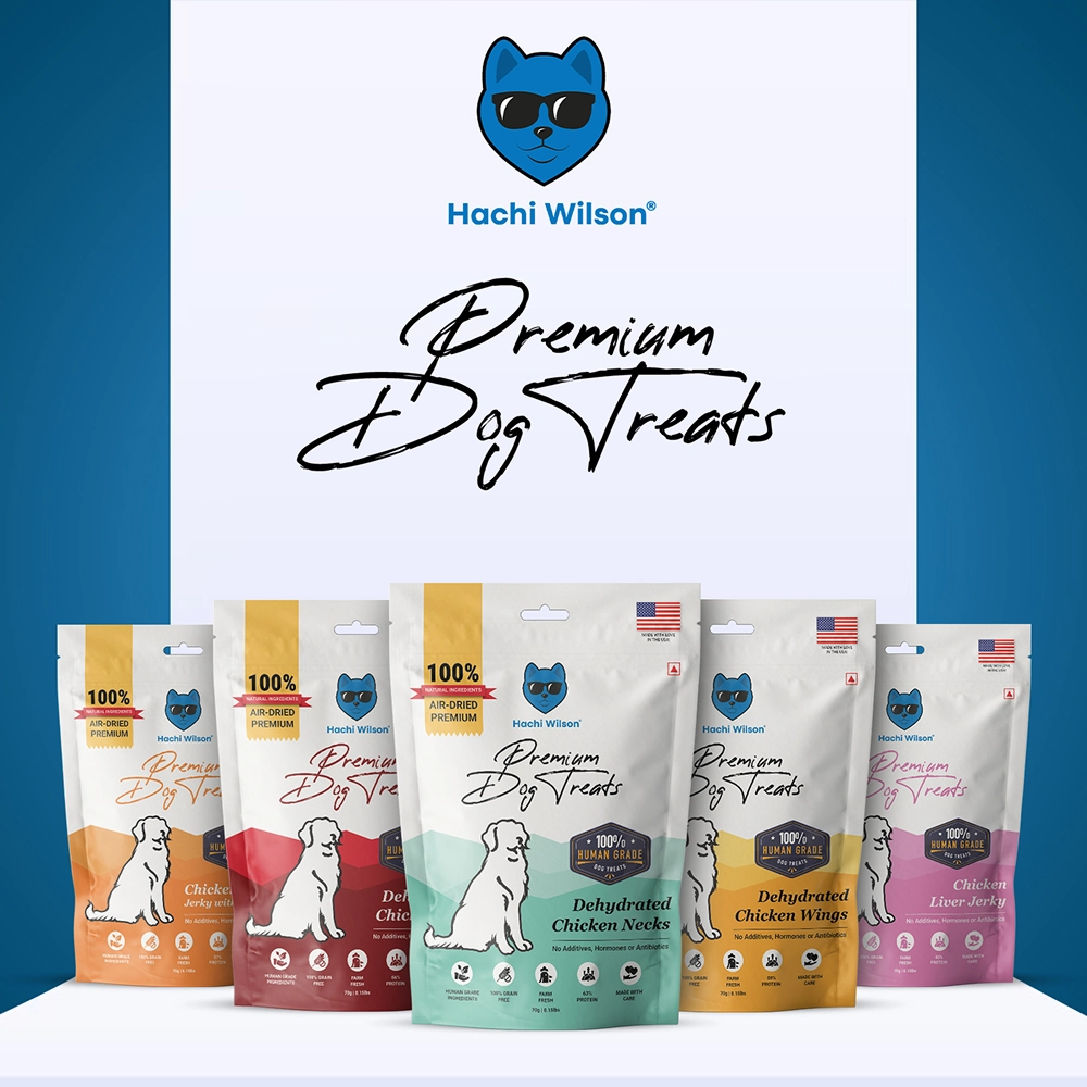 Hachi Wilson Premium Dehydrated Chicken Neck Jerky Dog Treat