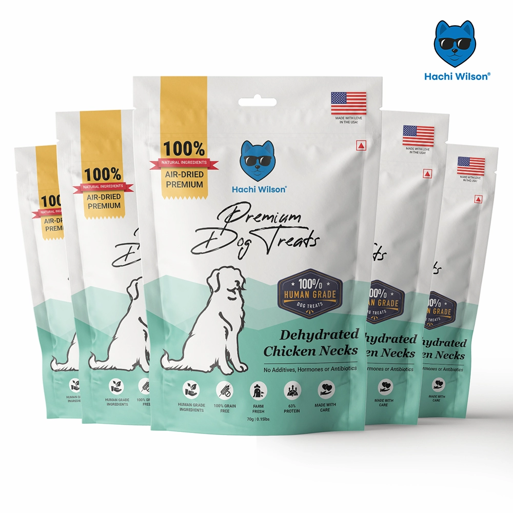 Hachi Wilson Premium Dehydrated Chicken Neck Jerky Dog Treat
