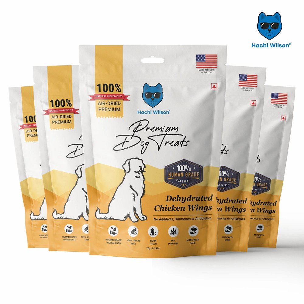 Hachi Wilson Premium Dehydrated Chicken Wings Jerky Dog Treat