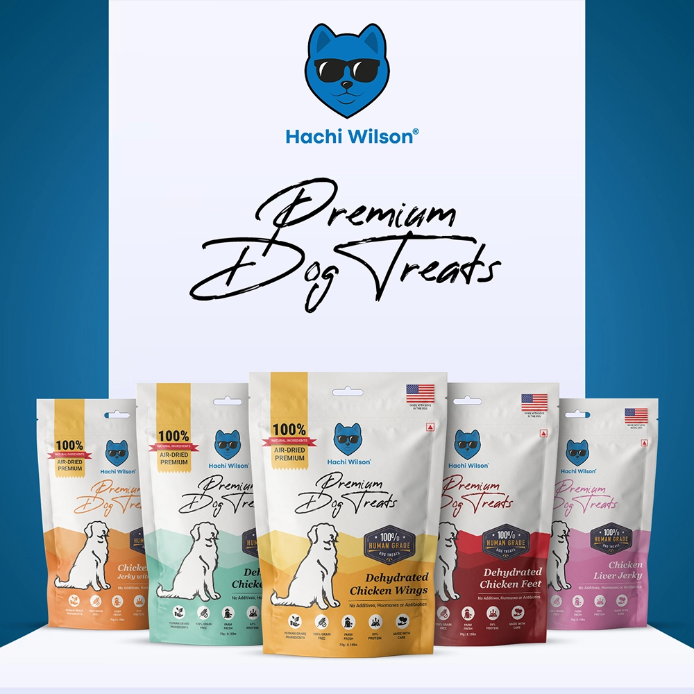 Hachi Wilson Premium Dehydrated Chicken Wings Jerky Dog Treat