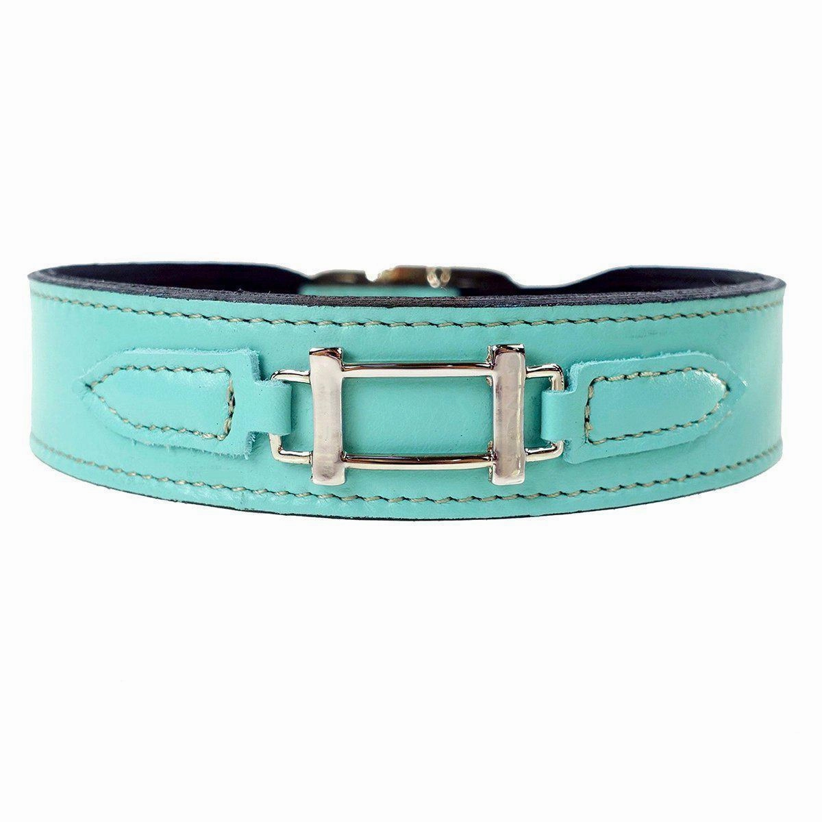 Hamilton Collection Dog Collar Turquoise/Nickel