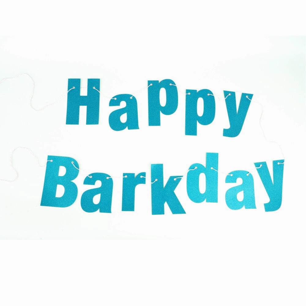 Happy Barkday Banner - Blue