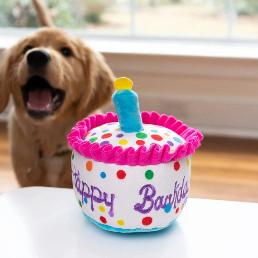Happy Barkday Cake Dog Plush Toy