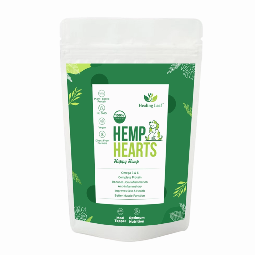 Healing Leaf Hemp Hearts for Dogs and Cats