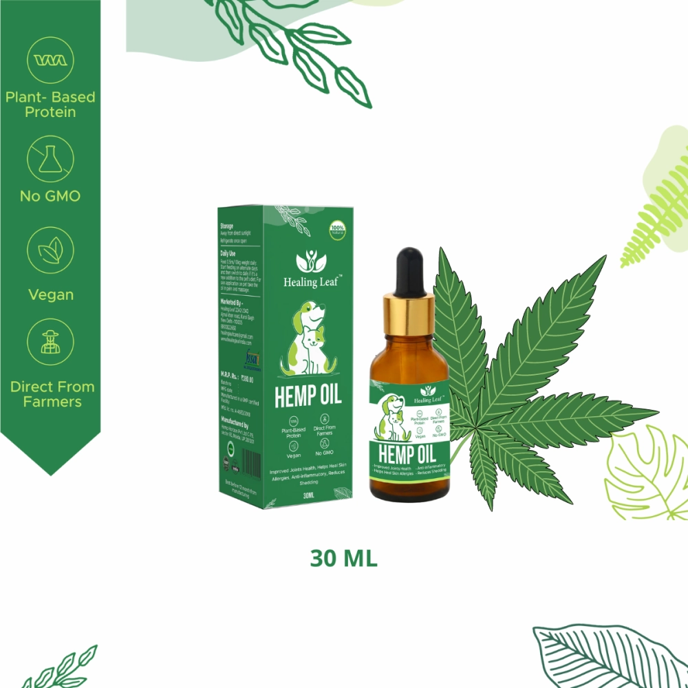 Healing Leaf Hemp Oil for Dogs and Cats