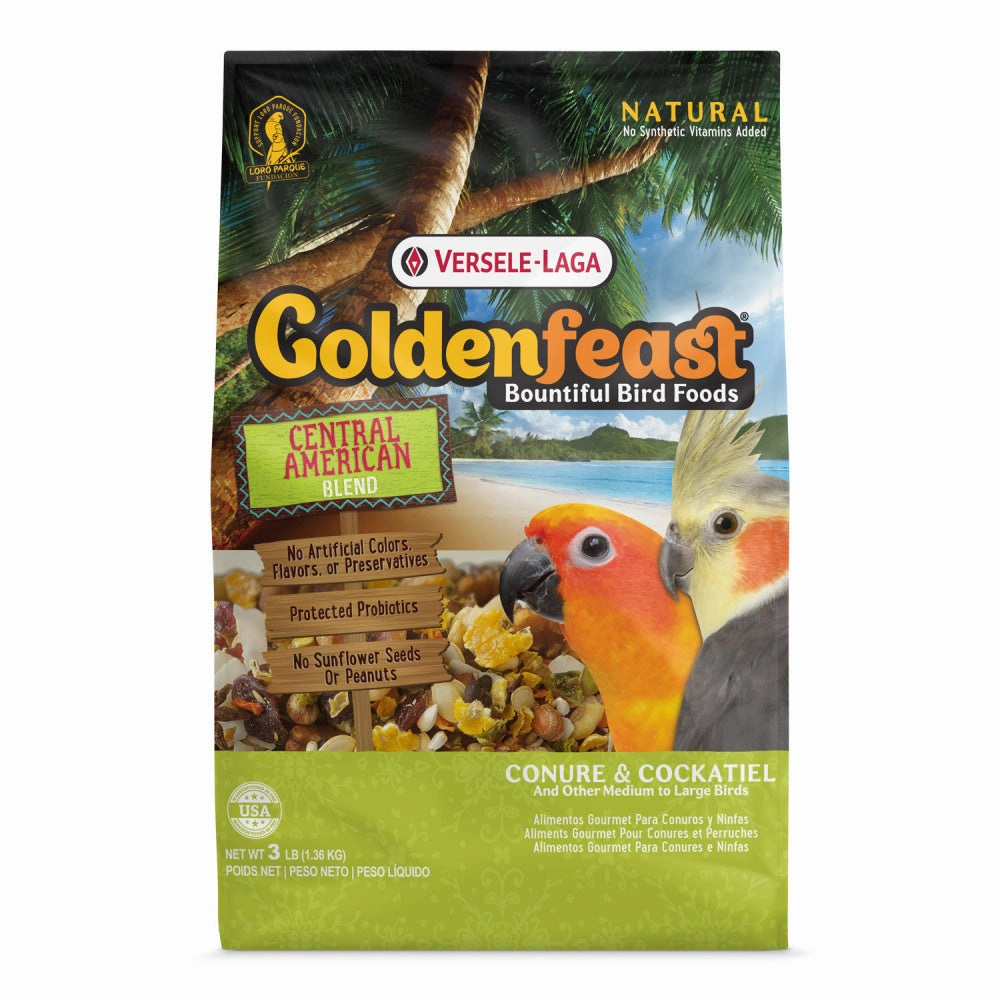 Higgins Versele-Laga Goldenfeast Central American Blend Bird Food for Conures & Cockatiels