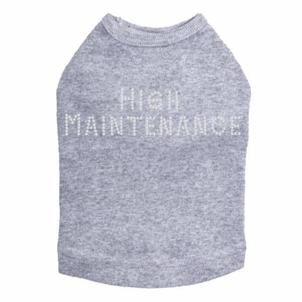 High Maintenance Rhinestone Dog Tank
