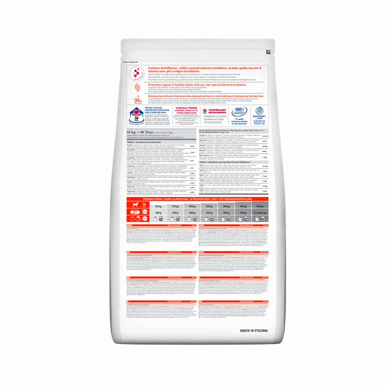 Hill's Science Diet (Specialty) - Perfect Digestion Canine Adult 1  Chicken, Brown Rice & WholeOats 3.5lbs