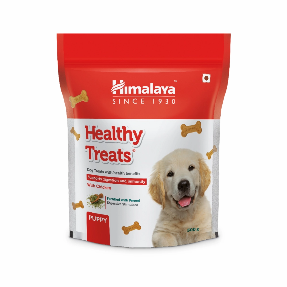 Himalaya Chicken & Milk Healthy Dry Food and Chicken Healthy Treats Puppy Combo