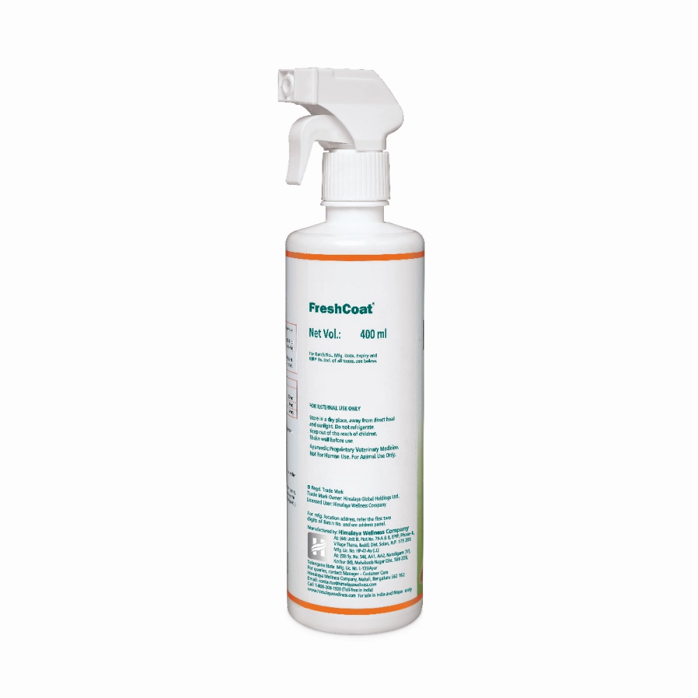 Himalaya Fresh Coat No Rinse Spray & Furlicks Gut Health Supplement Dog & Cat Combo