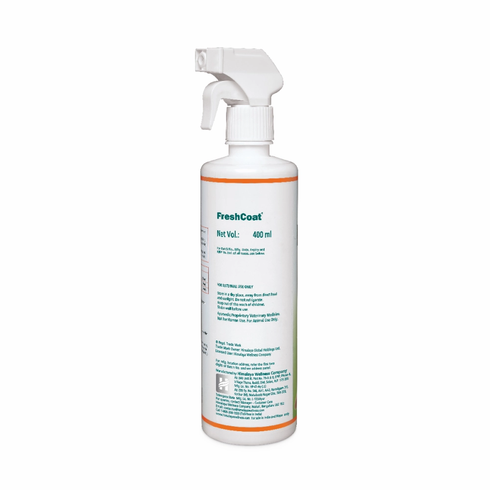 Himalaya Fresh Coat No Rinse Spray & Furlicks Gut Health Supplement Dog & Cat Combo