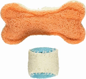 Hip Doggie Loofah Bone/Ball Combo