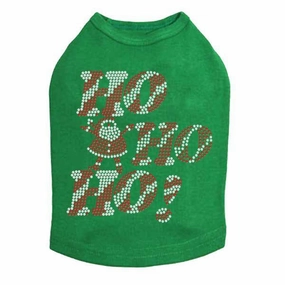 Ho Ho Ho Santa Rhinestone Dog Tank