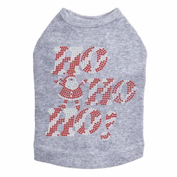 Ho Ho Ho Santa Rhinestone Dog Tank