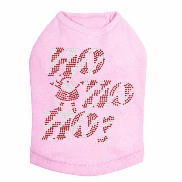 Ho Ho Ho Santa Rhinestone Dog Tank