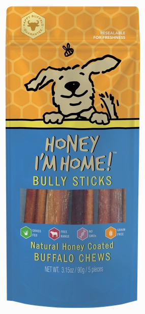 Honey I'm Home Buffalo Bully Sticks 6" 3.15 oz.