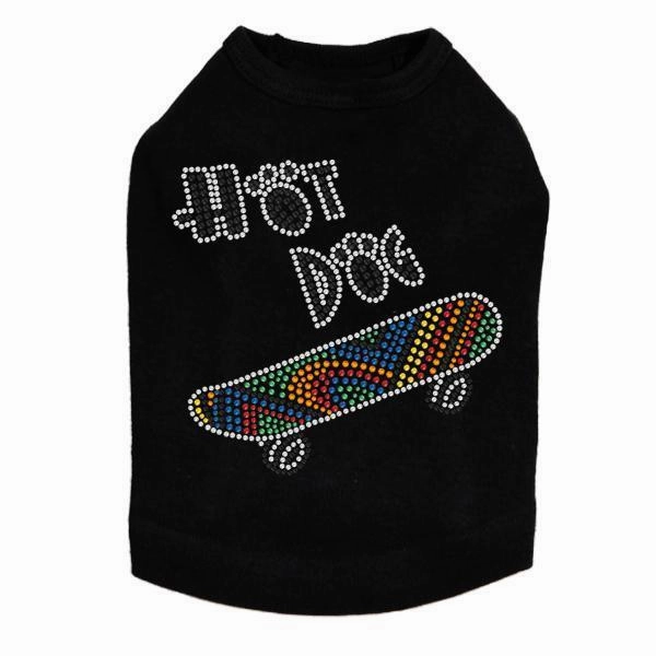 Hot Dog Rhinestone Dog Tank