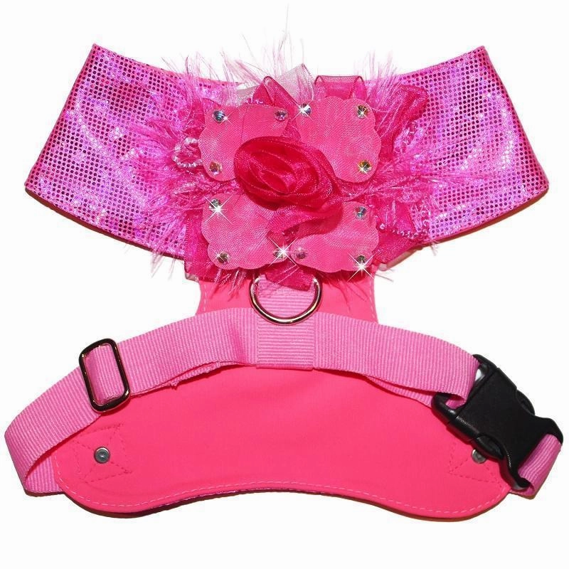 Hot Pinkaholic Flower Dog Harness