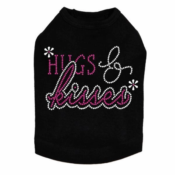 Hugs And Kisses 2 Rhinestone Dog Tank