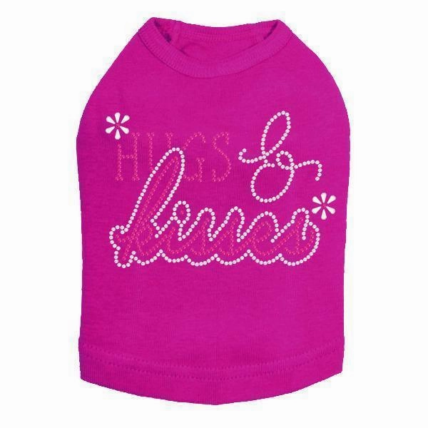 Hugs And Kisses 2 Rhinestone Dog Tank