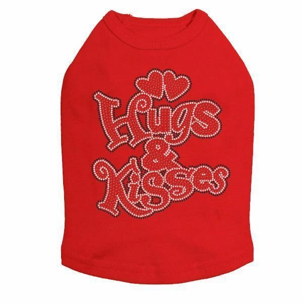 Hugs And Kisses Rhinestone Dog Tank