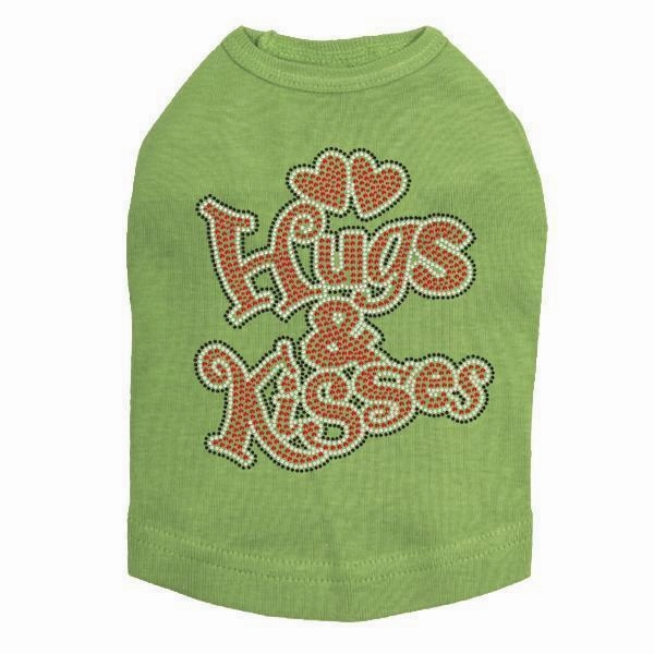 Hugs And Kisses Rhinestone Dog Tank
