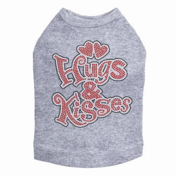 Hugs And Kisses Rhinestone Dog Tank