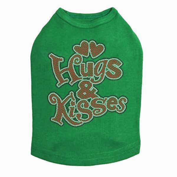Hugs And Kisses Rhinestone Dog Tank