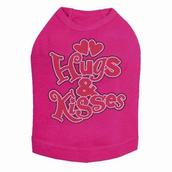 Hugs And Kisses Rhinestone Dog Tank