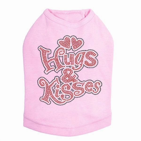 Hugs And Kisses Rhinestone Dog Tank