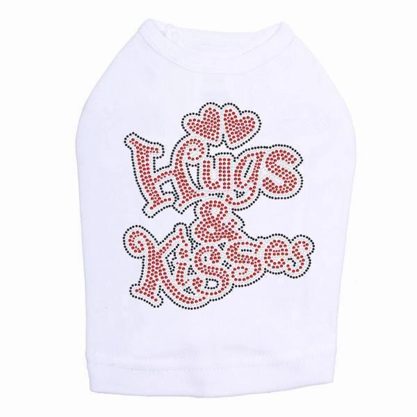Hugs And Kisses Rhinestone Dog Tank