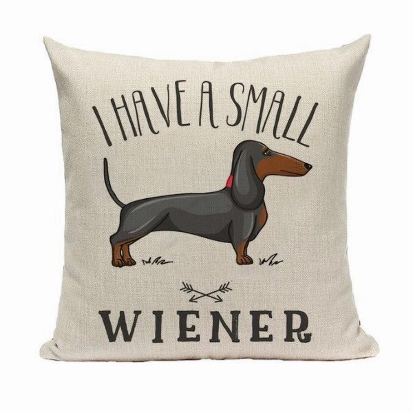 I Have A Small Wiener Throw Cushion
