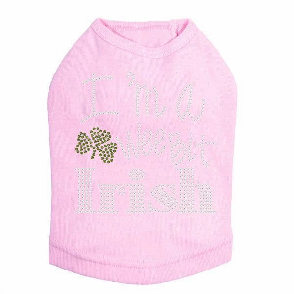 I'm A Wee Bit Irish Rhinestone Dog Tank