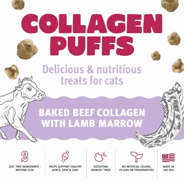 Icelandic  Beef Collagen Puffs with Marrow Cat Treats (SPECIAL ORDER ITEM)