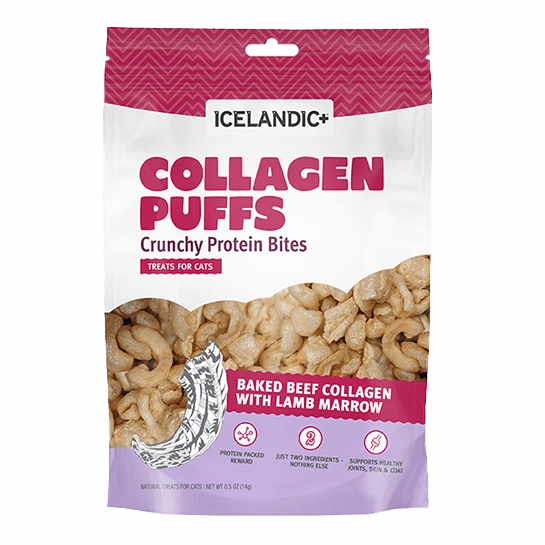 Icelandic  Beef Collagen Puffs with Marrow Cat Treats (SPECIAL ORDER ITEM)
