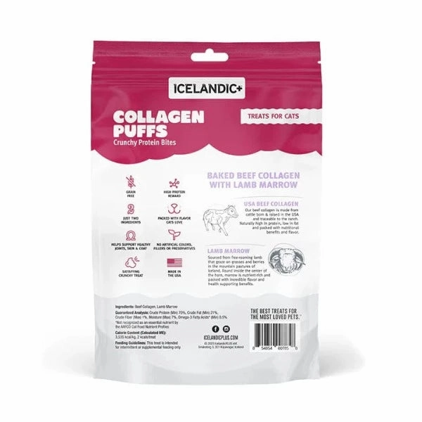 Icelandic  Beef Collagen Puffs with Marrow Cat Treats (SPECIAL ORDER ITEM)