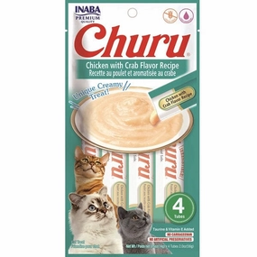 Inaba Churu Chicken with Crab Recipe Creamy Pure Cat Treat