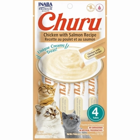 INABA Churu Chicken with Salmon Cat Treats