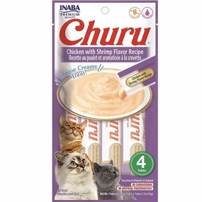 Inaba Churu Chicken with Shrimp Recipe Creamy Pure Cat Treat