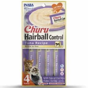 Inaba Churu Hairball Control Tuna Recipe Creamy Pure Cat Treat