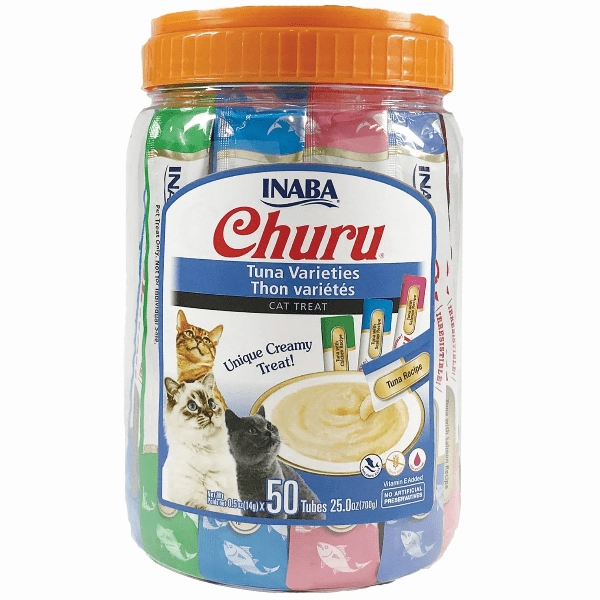 Inaba Churu Tuna Recipe Creamy Pure Cat Treat Variety Jar