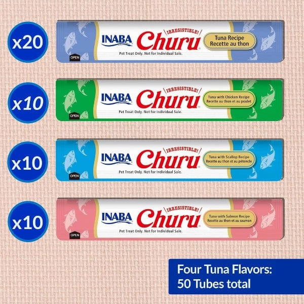 Inaba Churu Tuna Recipe Creamy Pure Cat Treat Variety Jar