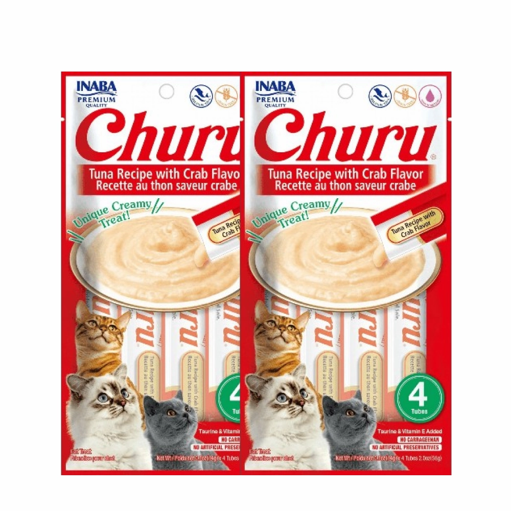 INABA Churu Tuna with Crab Cat Treats