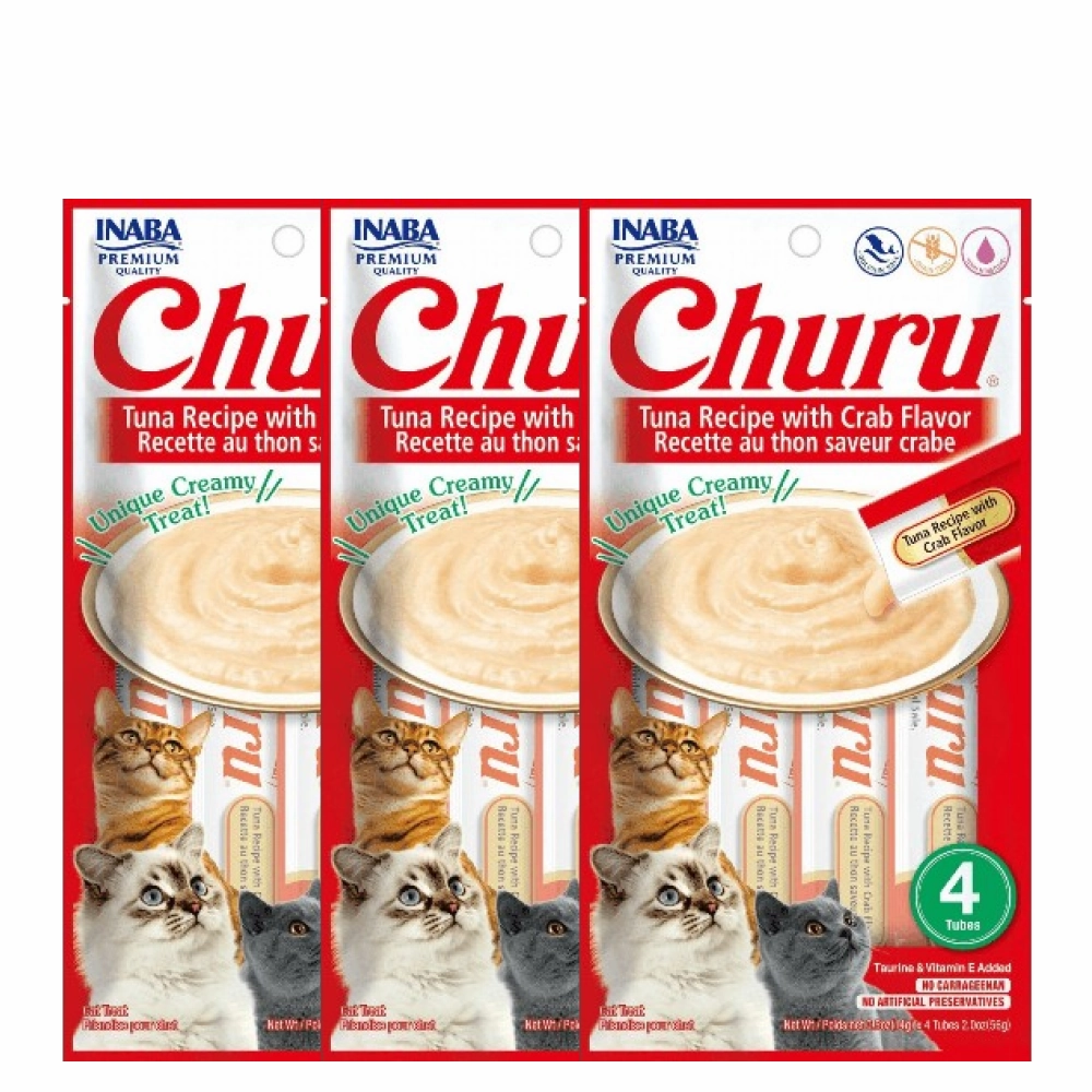 INABA Churu Tuna with Crab Cat Treats