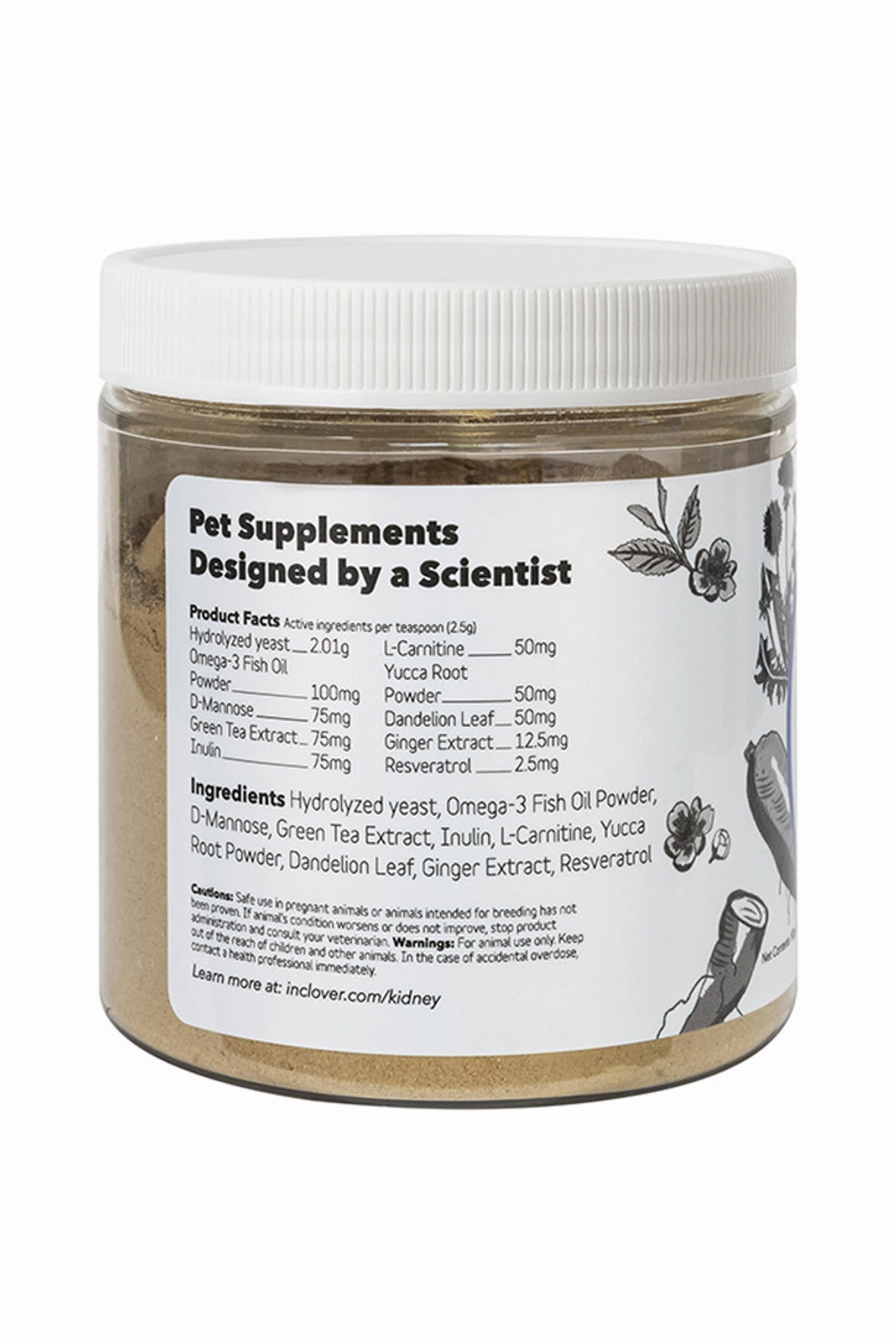 InClover Kidney Health Dog and Cat Supplement