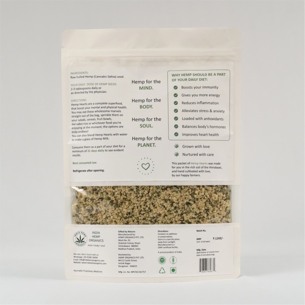 India Hemp Organics Hemp Hearts for Dogs and Cats